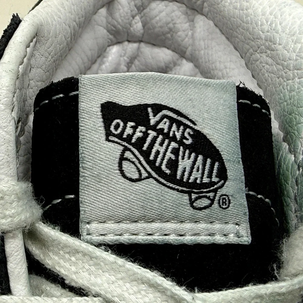 Vans Sk8-Hi Smiley Face Off The Wall Black High Top Sneakers Mens 7 Womens 8.5